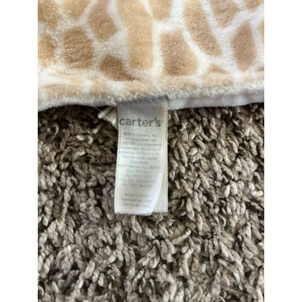 Carter's Giraffe Plush Security Blanket with‎ Pacifier Clip